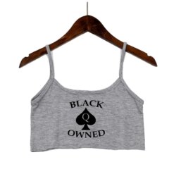 Black Owned Spade Crop Top - Image 4