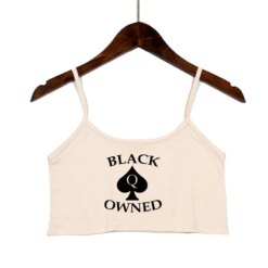 Black Owned Spade Crop Top - Image 5