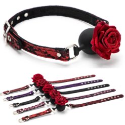 Sissy Rose Lace Ball Gag