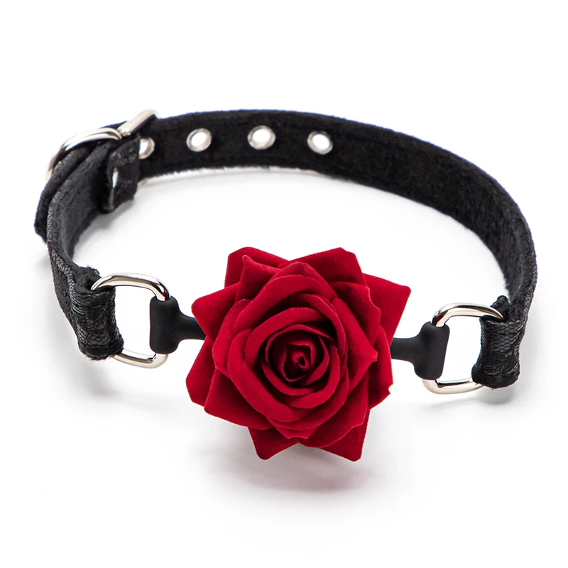 Sissy Rose Lace Ball Gag - Image 3