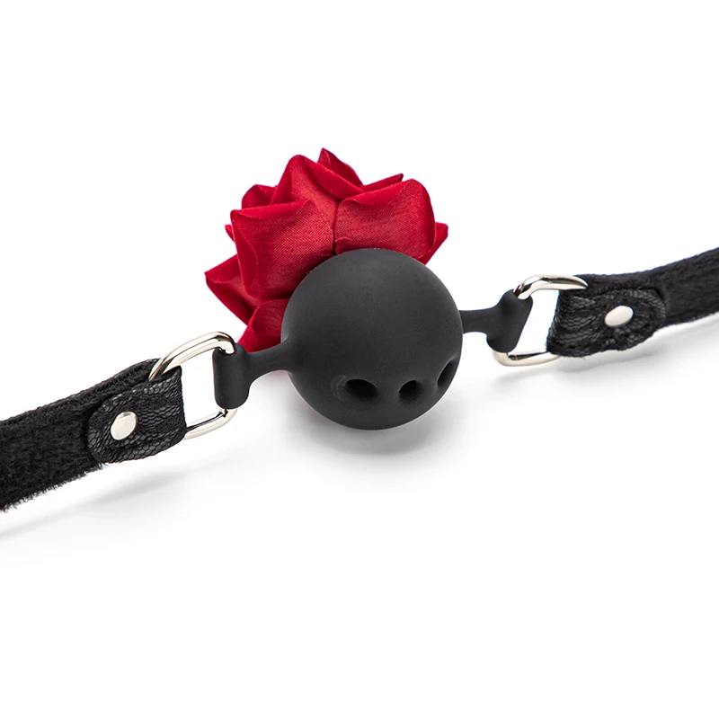 Sissy Rose Lace Ball Gag - Image 4