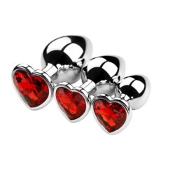 Sissy Training Plug Trio - AP01-SML-ZX-RD