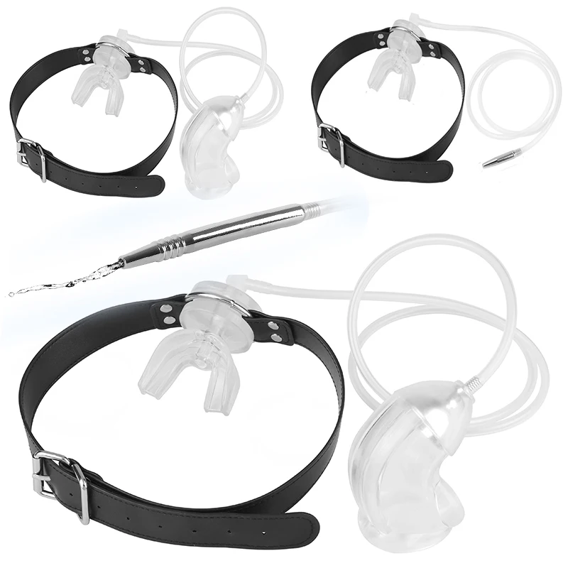 Thirsty Girl Chastity Gag Set