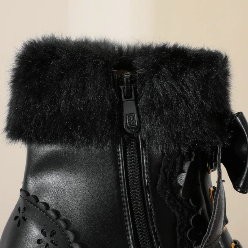 Bunny Bow Sissy Winter Boots - Image 5
