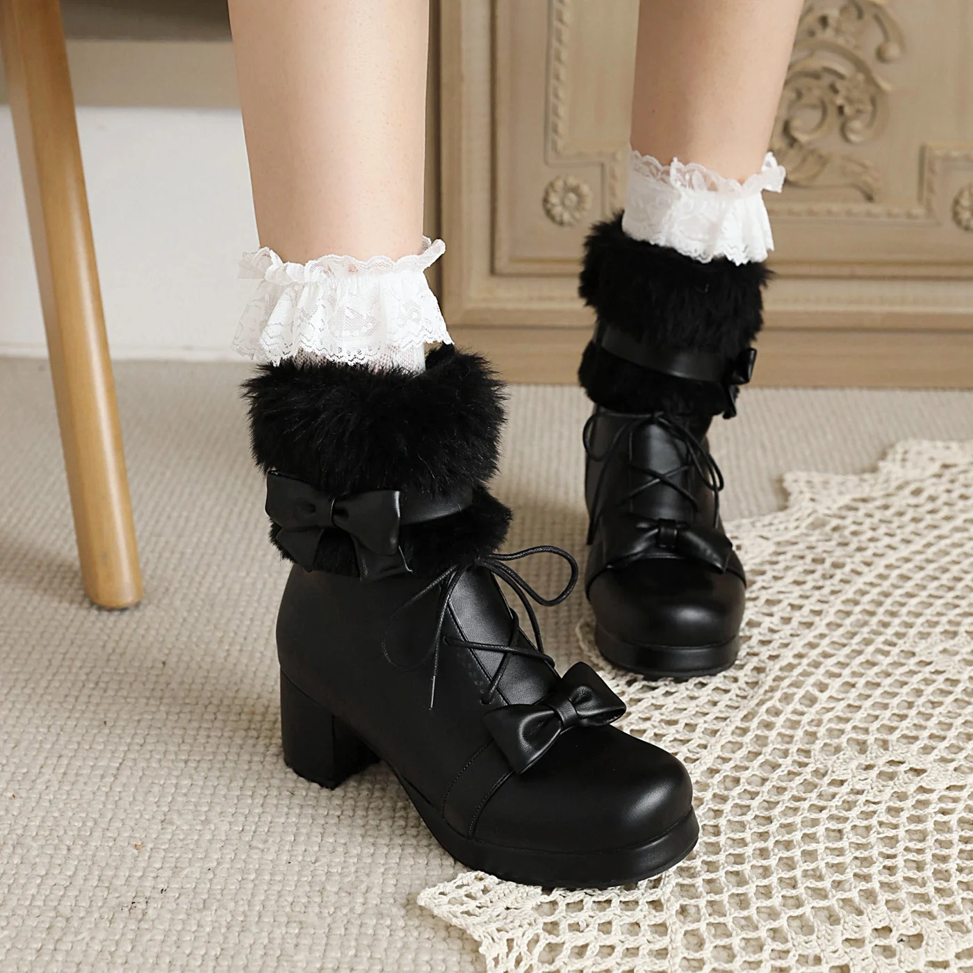 Femboy Marshmallow Kawaii Boots - Image 3