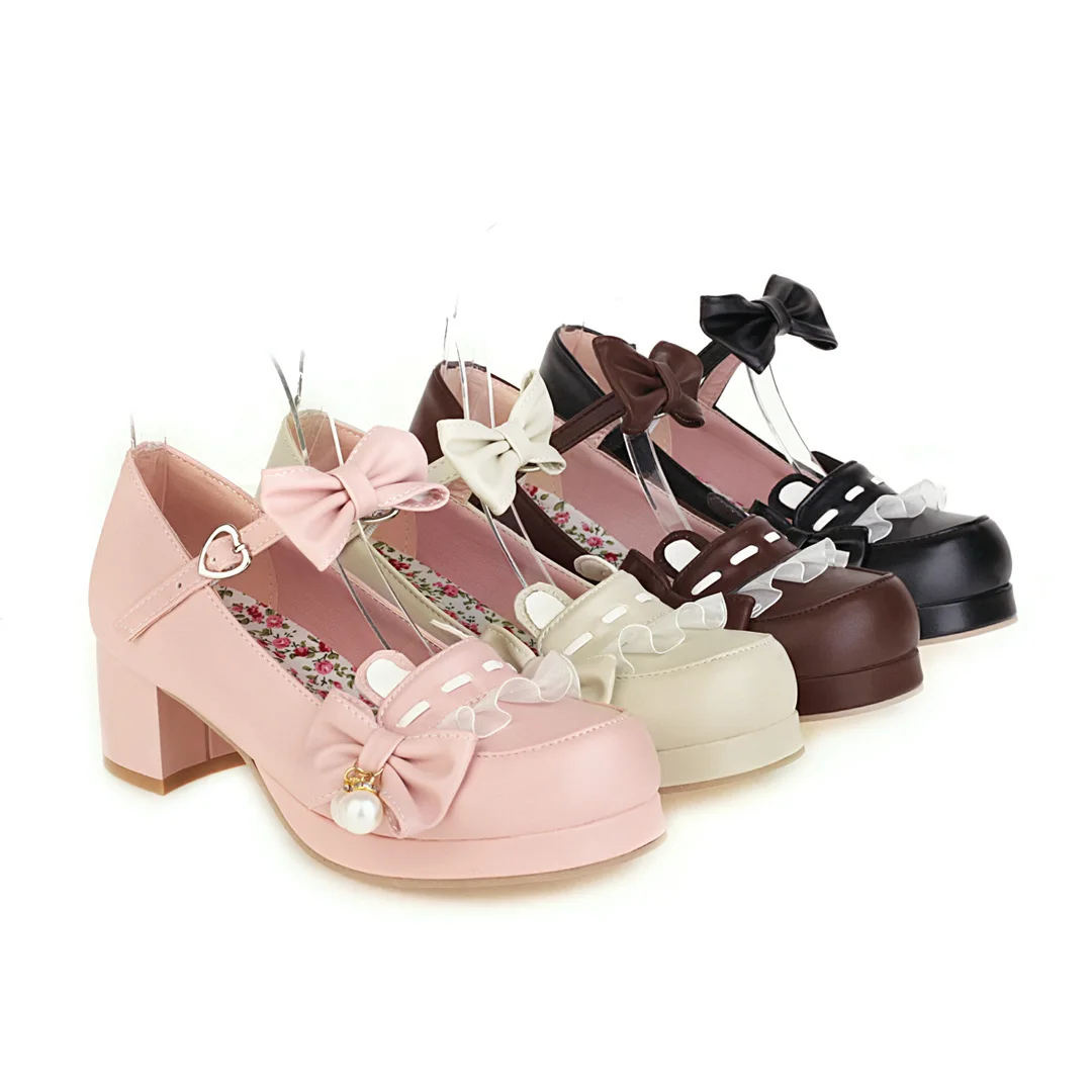 Femboy Bow Lolita Heels - Image 2