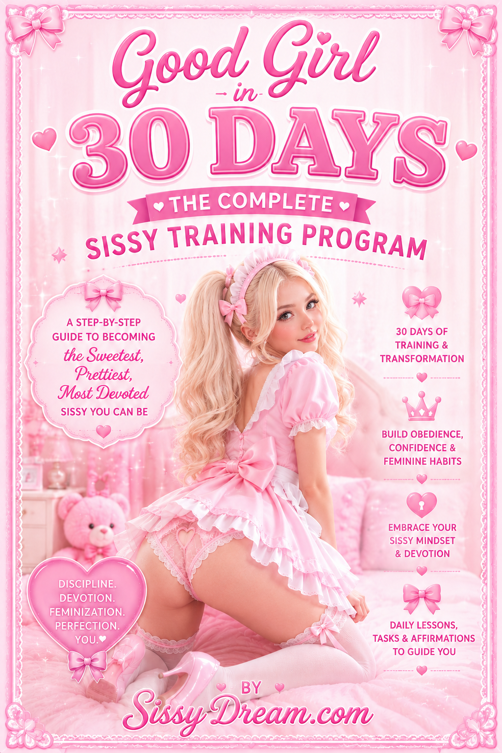 Good Girl in 30 Days — complete sissy training program ebook cover