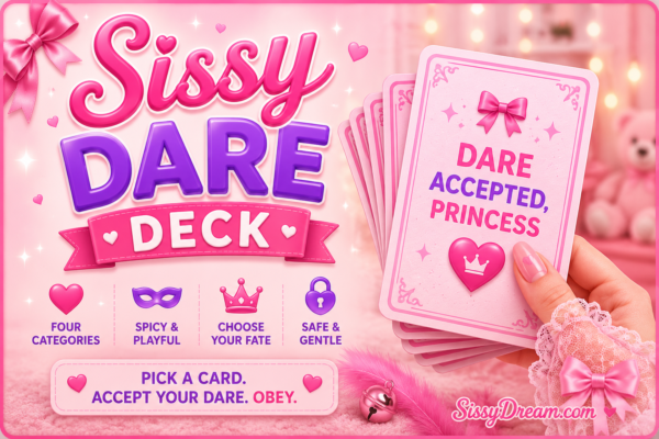 Choose Your Dare Sissy - the Sissy Dare Deck by Mistress Jasmine